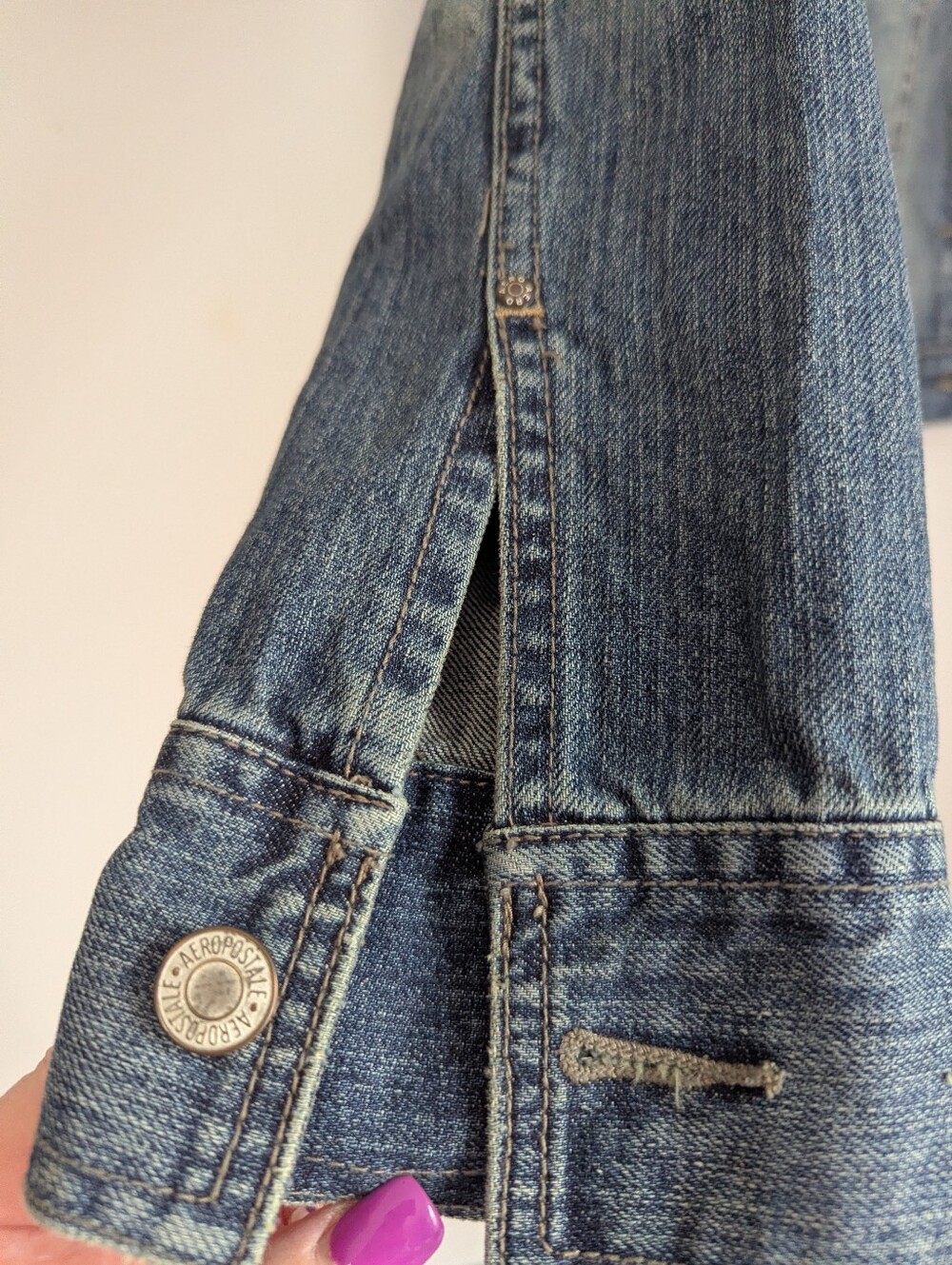 Aeropostale Y2K Women's M Denim Jacket NWT - Picture 4 of 6